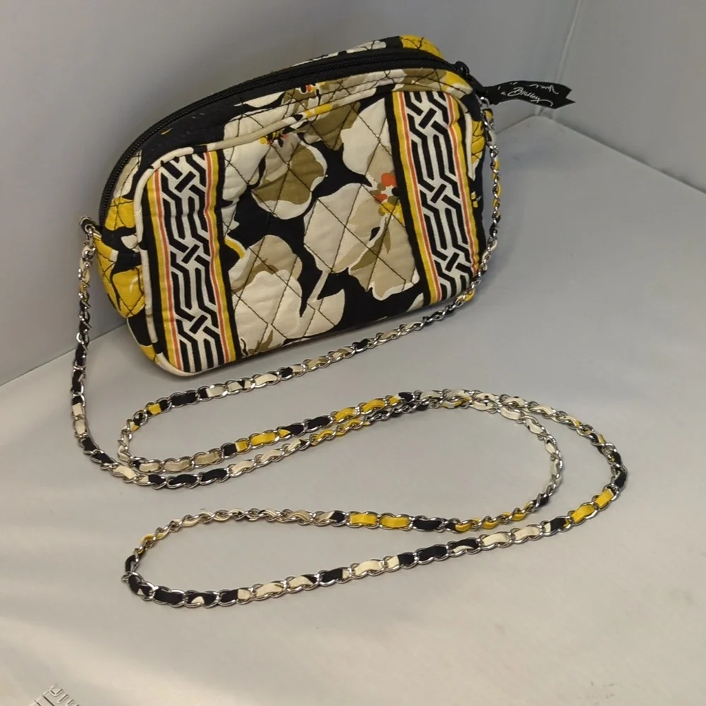 Vera Bradley Mini Chain Crossbody Purse Bag Dogwood Pattern
